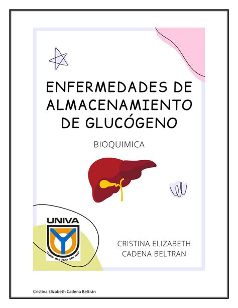 Cuadro comparativo de enfermedades de almacenamiento de glucógeno