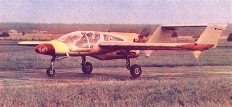 Pzl M 17 Polish Twin Boom Pusher With Tandem Seating 1 Built 1977