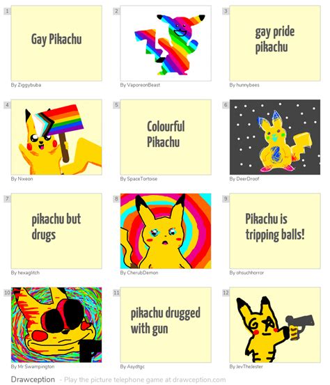Gay Pikachu Drawception