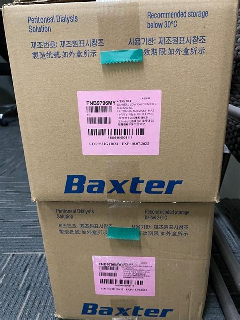 baxter peritoneal dialysis fluids health nutrition medical supplies