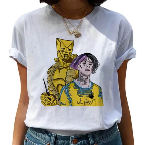 Lil Peep Harajuku Хип Хоп футболки для женщин Cry Baby Ullzang модная ...