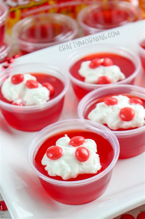 Cinnamon Red Hot Jello Shots Crafty Morning
