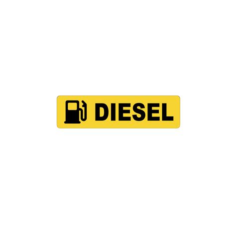 Diesel Fuel Stickers x 2