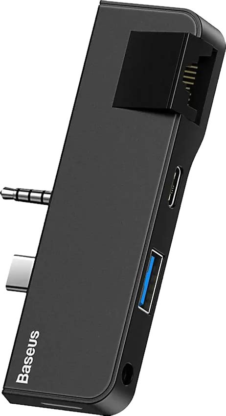Док-станция Baseus USB Type-C + 3.5 мм Black (CAHUB-FG01) – низкие цены ...