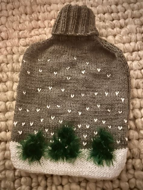 Christmas Cosy Hot Water Bottle Cover Folksy