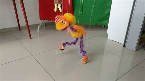 Марионетка страус меховой - YouTube