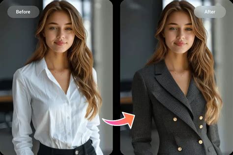 Trocar De Roupa Ia - Trocador de roupa IA - Trocar de roupa em fotografias online | FlexClip