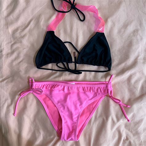 Hot Pink Bikini Set Women S Fashion Swimwear Bikinis Swimsuits On