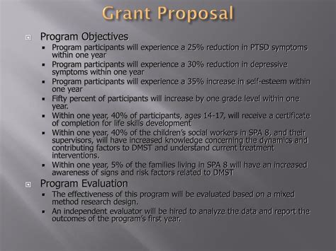Ppt A Holistic Program To Abolish Domestic Minor Sex Trafficking A Grant Proposal Powerpoint