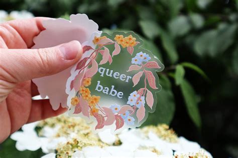 Queer Sticker Queer Babe Lgbtq Sticker Queer Pride Etsy
