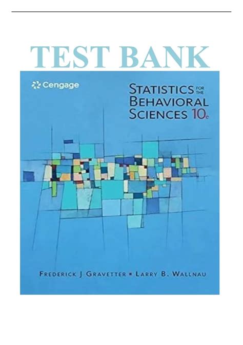 Test Bank for Essentials of Statistics for the Behavioral Sciences 10th