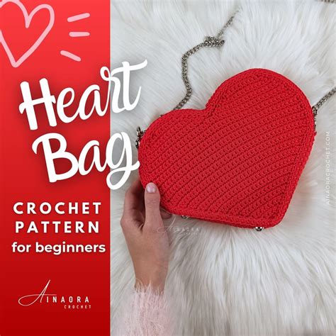 Crochet Heart Bag Pattern Learn To Crochet This Heart Shaped Crochet Purse With This Easy