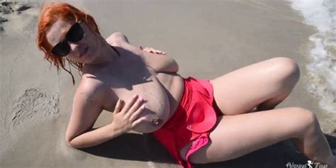Big Tit Blonde Frolics On The Beach Tiffany Towers Tnaflix