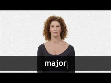 Major Significado - MAJOR definição e significado | Dicionário Inglês Collins