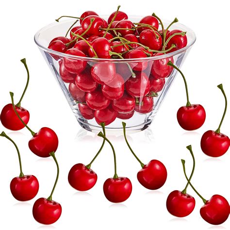 Fake Cherries Artificial Cherry Decorations Simulation Cherries Fruit