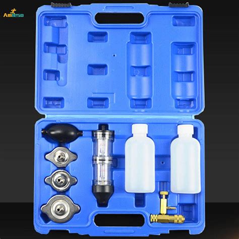 8Pcs Combustion Leak Tester Kit for Cars Leak Head Gasket Portable