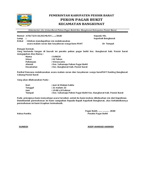 Surat Izin Keramaian Pdf