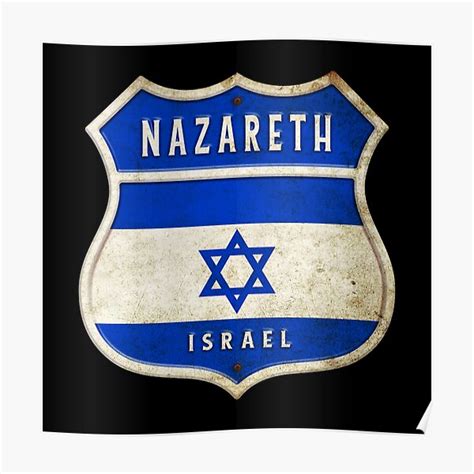 Nazareth Coat Of Arms Flag Design Poster For Sale By Rocky2018 Redbubble