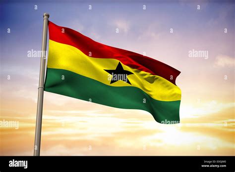 ghana national flag stock photo alamy
