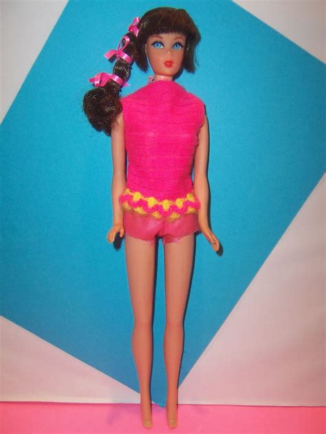 BruNette Barbie Mod Era Talker Swimsuit Dark Chocolate Hair