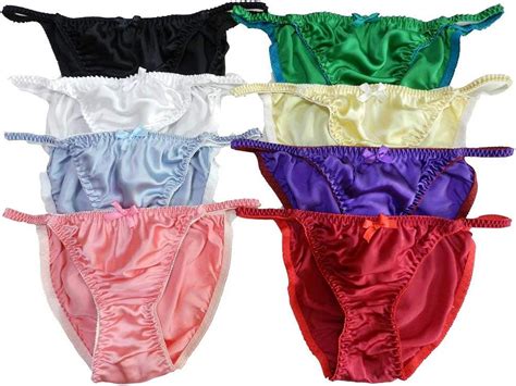 Yavorrs Women S Silk Panties Sexy Satin Panties String Bikini Walmart