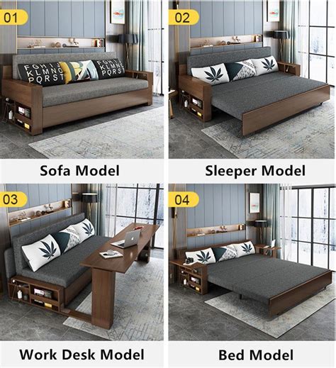 Space saving multifunction sofa bed with foldable work desk – Artofit