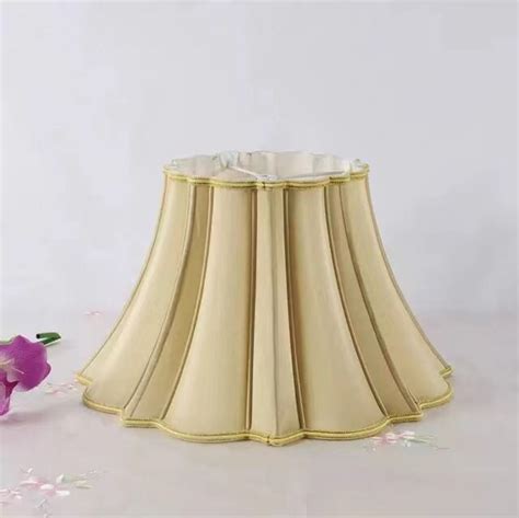 Large Scalloped Oval Bell Lamp Shades Silk Lampshades for - Etsy