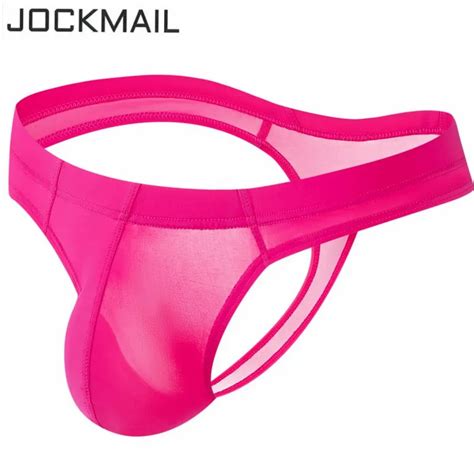 Jockmail Sous V Tements Transparents Pour Hommes Sexy Bikini String G Tanga Hombre Slip