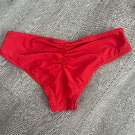 Red Xhilaration Bikini Bottoms Size Xs Worn Once Depop