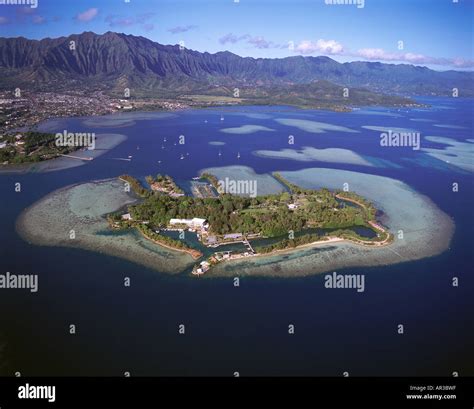 Coconut Island Kaneohe Bay Oahu Hawaii Stock Photo Royalty Free Image