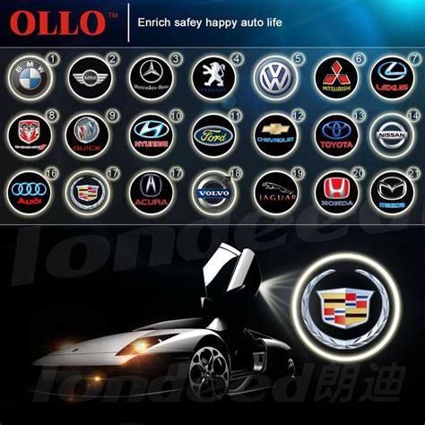 Sell 2pcs Car Projector Laser Led Door Step Shadow Light For Cadillac