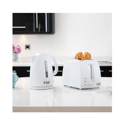 Russell Hobbs Textures Slice Toaster White