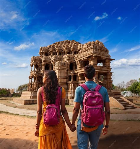 Premium Photo | Indian couple sightseeing in India Indian tourists