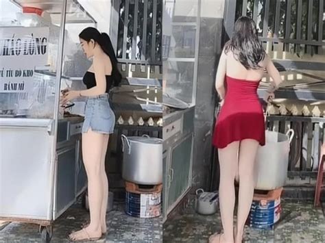 Ngắm đường cong gây nghiện của hot girl bán cháo lòng Báo Tri thức và Cuộc sống TIN TỨC