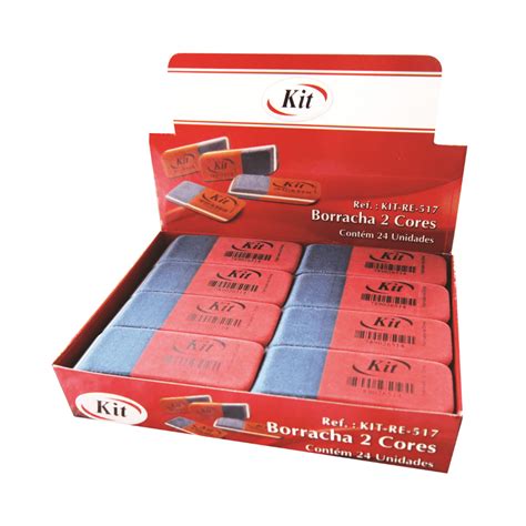 Lapis Borracha Que Apaga Caneta - Borracha 2 Cores Apaga lápis/caneta - KIT OFICIAL - UND | Atacado ...