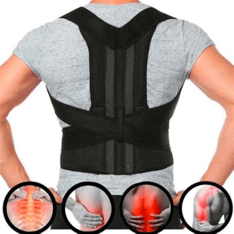 Corretor De Postura Masculina - Corretor de Postura Masculino Coluna Lombar Reforçada Cinta id1 ...