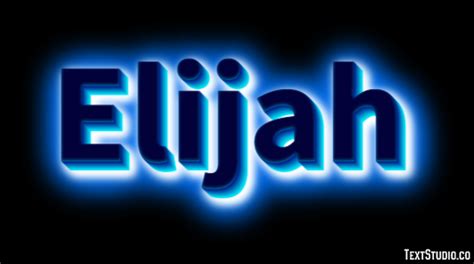 Elijah Text Effect and Logo Design Name