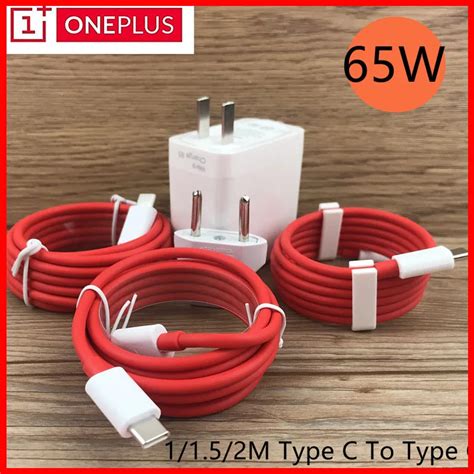 65W Original Oneplus 8T Fast Warp Charger Travel Quick Charge Power