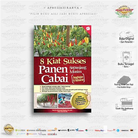 Jual Buku Paduan Lengkap Budidaya Bisnis Cabai Panen Cabai Di