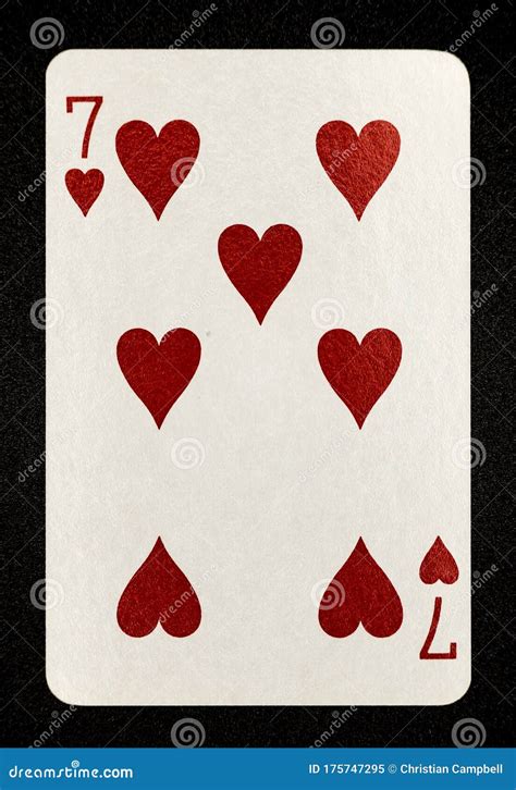 7 Of Hearts Playing Card Free Printable Templates