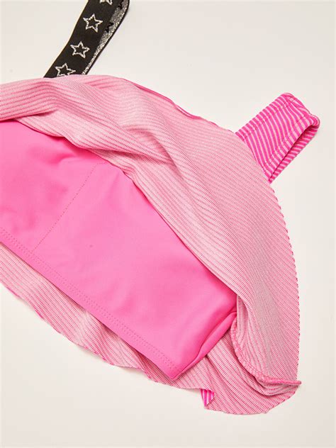 PEMBE Esnek Kumaştan Baskılı Kız Çocuk Bikini S Z DYZ LCW