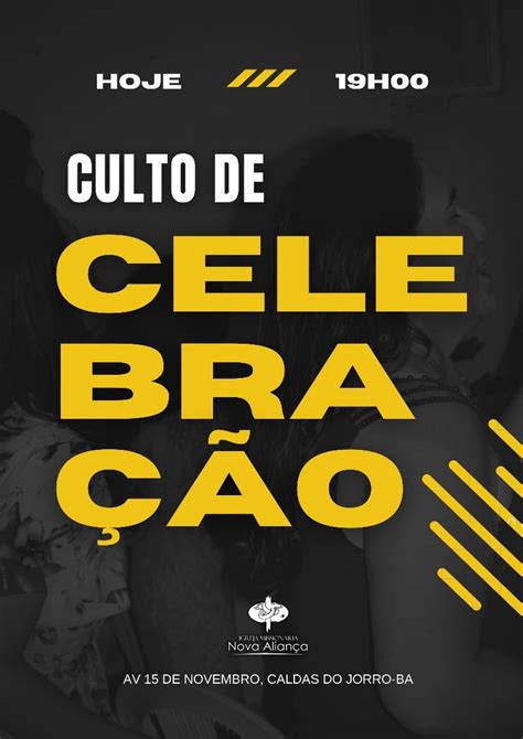 The Poster For Cultto De Celebracao With Two People Hugging Each Other