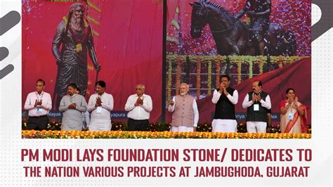 Pm Modi Lays Foundation Stone Dedicates To The Nation Various Projects