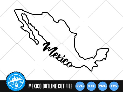 Mexico SVG | Mexico Cut Files | Mexico Outline SVG | Mexico Silhouette