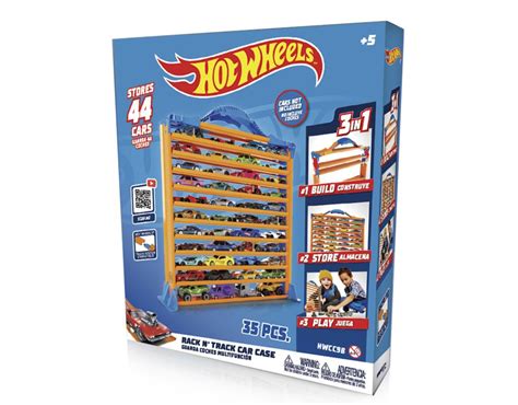 Hot Wheels HWCC9B Rack N Track Car Case With 44 Vehicle Compartments