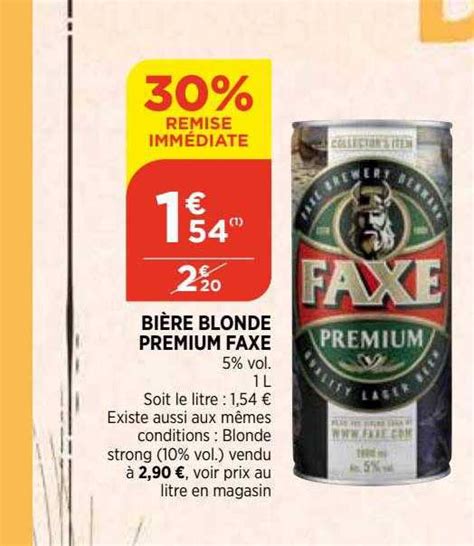 Promo Bi Re Blonde Premium Faxe Chez Bi Icatalogue Fr