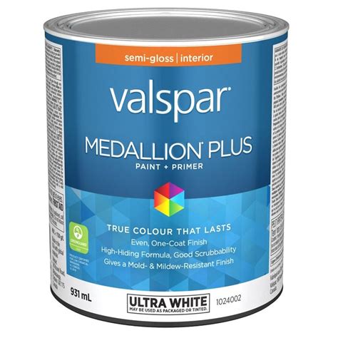 Valspar Medallion Plus Interior Paint Primer Semi Gloss Quart Lumberworld