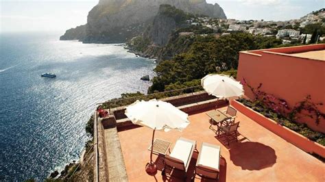 hotel punta tragara capri italy  star luxury hotel