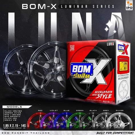 bom  rangsit cnc alloy mags bomx luna   shopee philippines