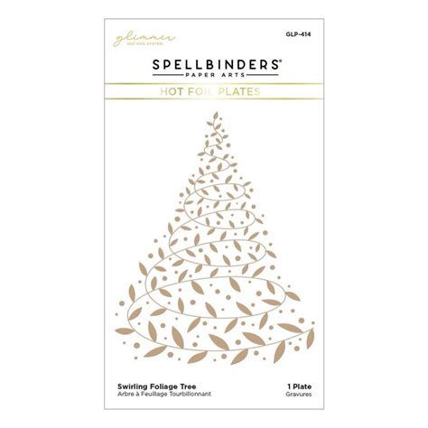 Spellbinders Hot Foil Plate Swirling Foliage Tree Glimmer Hot Foil Plate